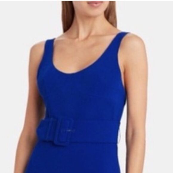 NWT Jonathan Simkhai Belted Crepe Wide
Leg Jumpsuit Royal Blue Size 2 - Picture 3 of 16